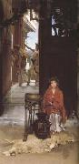 Alma-Tadema, Sir Lawrence The Way to the Temple (mk23) oil on canvas